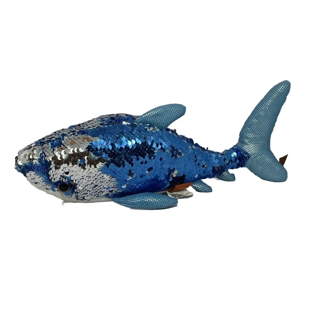 Adventure Planet‎ Stuffed Sequin Shark Plush Shiney 14